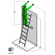 Escales fixes accés i treball (altell) - 10603 - Escala de treball i accés 68° EN131.1-2